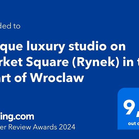 ヴロツワフUnique Luxury Studio On Market Squareアパートメント エクステリア 写真